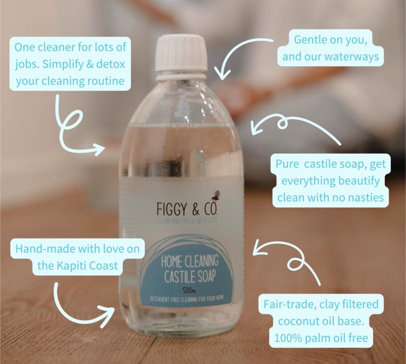 Castile soap is idea for home cleaning