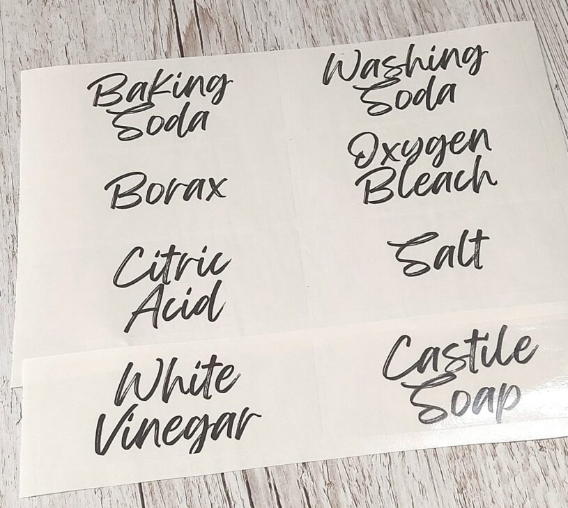 organise your DIY cleaning ingredients with Figgy & Co.