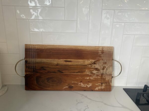 Wooden Chopping Board Drying on the Bench