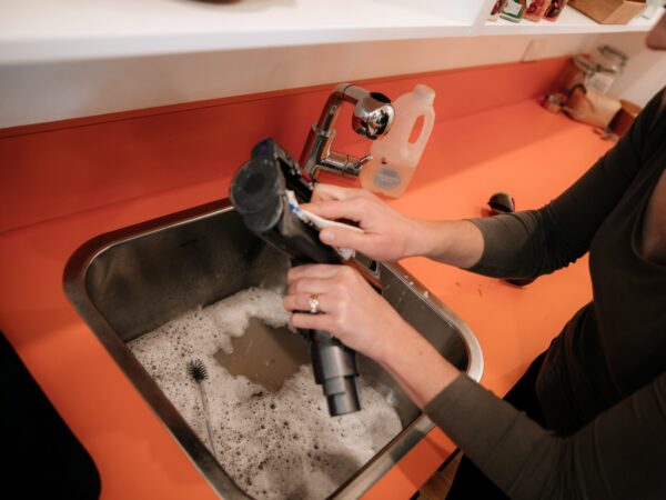 Cleaning the Brush Roll of a Vacuum Cleaner 