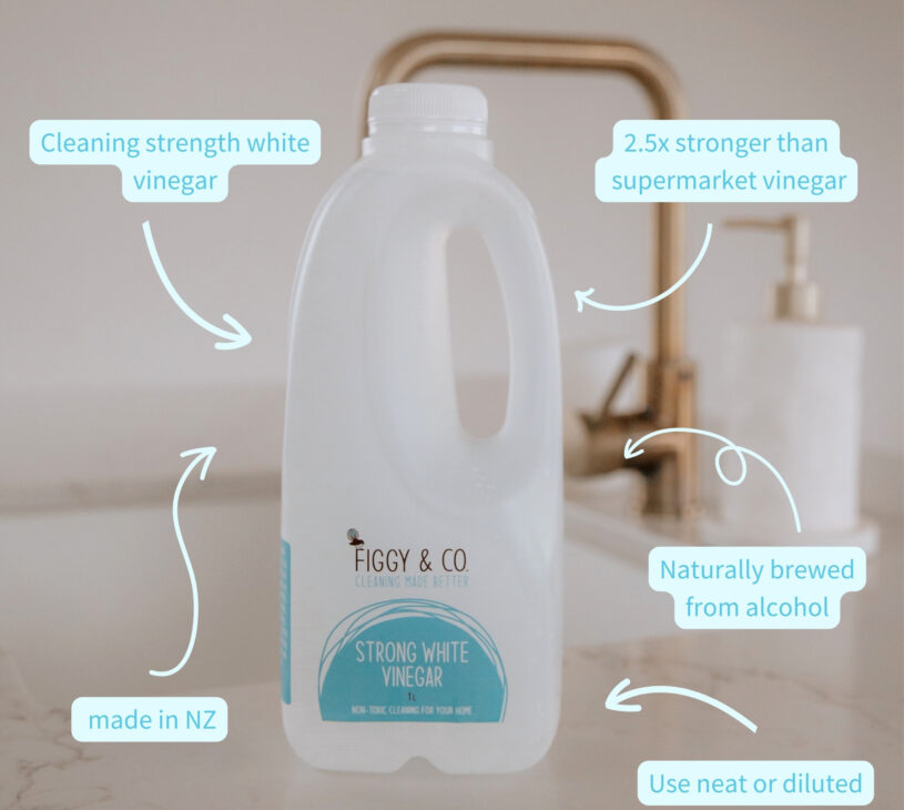 White vinegar is great for cleaning. Try Figgy and co strong white vinegar in your natural cleaning routine