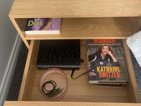 Newly cleaned and organised Bedside Table