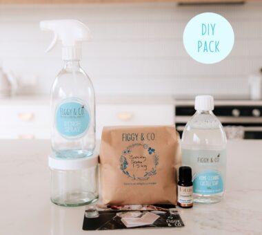 The Kitchen and Bathroom pack is to diy spray cleaner and soft scrub